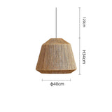 BonLumi Naturé – Retro Bonbon Pendelleuchte aus Hanfseil & Rattan