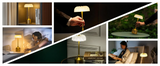 LumiVintage 3000 – Retro LED Tischlampe mit Touch-Dimmung und 3000mAh Akku-Leuchtezauber