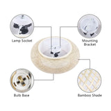 LumaBambu: Moderne Bamboe Plafondlamp Flush-Mount-Leuchtezauber
