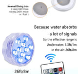 LUMISNAP 10-LED RGB Unterwasser-Magnetleuchten-Leuchtezauber