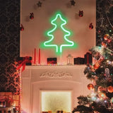 Magisches Weihnachts-Neonlicht – Rentier, Strumpf & Baum – LED