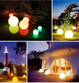 LumiGlow LED Gartenkugel – 16 Farben, Fernbedienung & Wiederaufladbar-Leuchtezauber