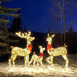 LumiGift 3er Set Beleuchtete Geschenkboxen mit LED