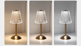 Aurora CrystalTouch – Klassische Kristall-LED-Tischlampe mit Touchbedienung-Leuchtezauber
