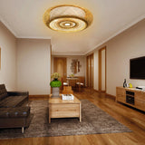 LumaBambu: Moderne Bamboe Plafondlamp Flush-Mount-Leuchtezauber