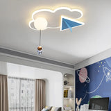 CosmoGlow LED Astronauten Wolken-Deckenleuchte-Leuchtezauber