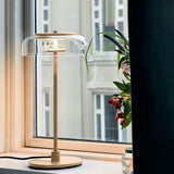 Aurélo – Designer Tischlampe aus Glas mit LED & Postmodernem Stil-Leuchtezauber