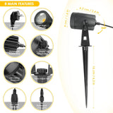 PowerBeam LED Gartenstrahler Außen – Wasserdichte Landschaftsbeleuchtung-Leuchtezauber