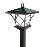 SolarEleganz 2-in-1 Solar-Pfostenlampe-Leuchtezauber