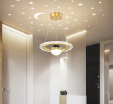 LunaNova LED Deckenleuchte mit Mond- und Sternenprojektion-Leuchtezauber