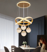 LumaCrest LED Pendelleuchte – Modernes Art Deco-Design für Esszimmer und Wohnzimmer-Leuchtezauber