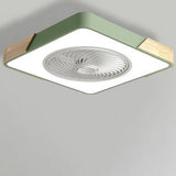 Runder quadratischer integrierter LED-Deckenventilator ohne Flügel mit Fernbedienung-Leuchtezauber