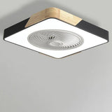 Runder quadratischer integrierter LED-Deckenventilator ohne Flügel mit Fernbedienung-Leuchtezauber