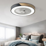 Runder quadratischer integrierter LED-Deckenventilator ohne Flügel mit Fernbedienung-Leuchtezauber