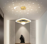 LunaNova LED Deckenleuchte mit Mond- und Sternenprojektion-Leuchtezauber