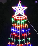 LumiCascade LED Sternen Wasserfall Lichterkette – 350 LEDs