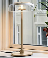 Aurélo – Designer Tischlampe aus Glas mit LED & Postmodernem Stil-Leuchtezauber