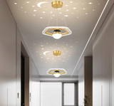 LunaNova LED Deckenleuchte mit Mond- und Sternenprojektion-Leuchtezauber