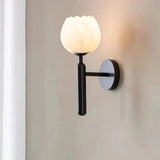 Marmorwandlampe in Form einer Rose-Leuchtezauber