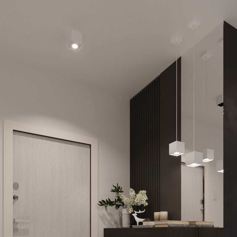 Deckenleuchte Quad 1 Weiß Moderne Spotleuchte In Elegantem Weiß-Leuchtezauber