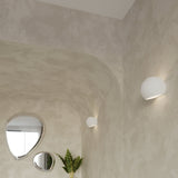 Wandleuchte Keramik Globe – Runde Keramik-Wandleuchte Modern-Leuchtezauber