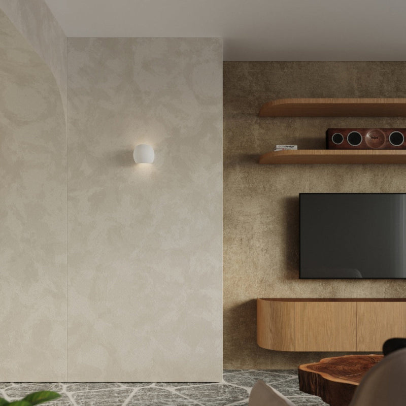 Wandleuchte Keramik Globe – Runde Keramik-Wandleuchte Modern-Leuchtezauber
