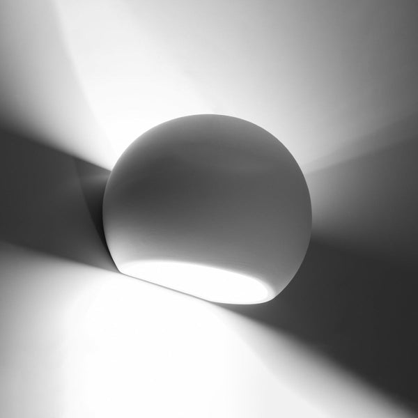 Wandleuchte Keramik Globe – Runde Keramik-Wandleuchte Modern-Leuchtezauber