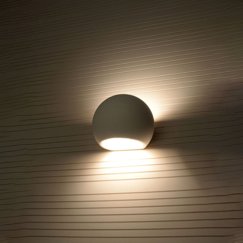 Wandleuchte Keramik Globe – Runde Keramik-Wandleuchte Modern-Leuchtezauber