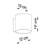 Wandleuchte Orbis 1 Schwarz Zeitlose Runde Wandlampe – Kontrastreich & Modern-Leuchtezauber