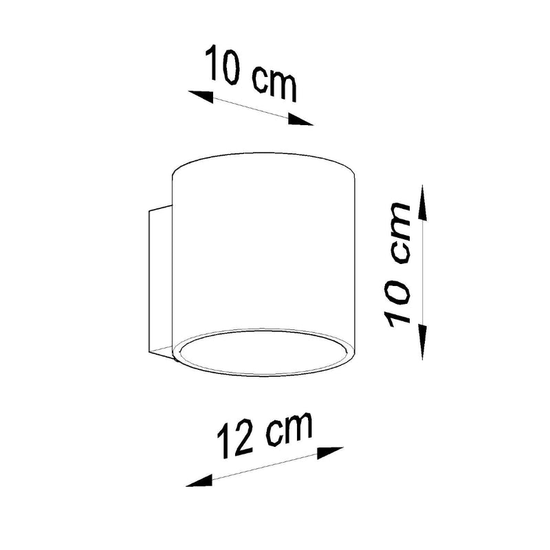 Wandleuchte Orbis 1 Schwarz Zeitlose Runde Wandlampe – Kontrastreich & Modern-Leuchtezauber