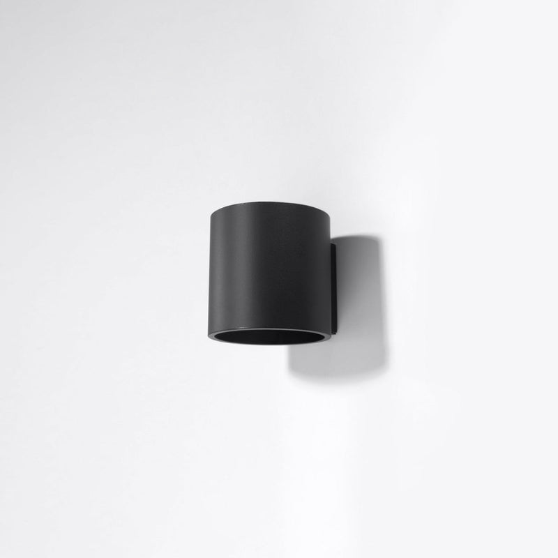 Wandleuchte Orbis 1 Schwarz Zeitlose Runde Wandlampe – Kontrastreich & Modern-Leuchtezauber