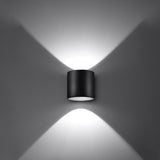 Wandleuchte Orbis 1 Schwarz Zeitlose Runde Wandlampe – Kontrastreich & Modern-Leuchtezauber