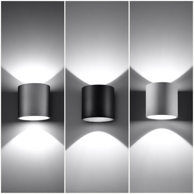 Wandleuchte Orbis 1 Schwarz Zeitlose Runde Wandlampe – Kontrastreich & Modern-Leuchtezauber