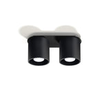 Deckenleuchte Orbis 2 Schwarz – 2-Flammige Design-Deckenleuchte, Rund-Leuchtezauber