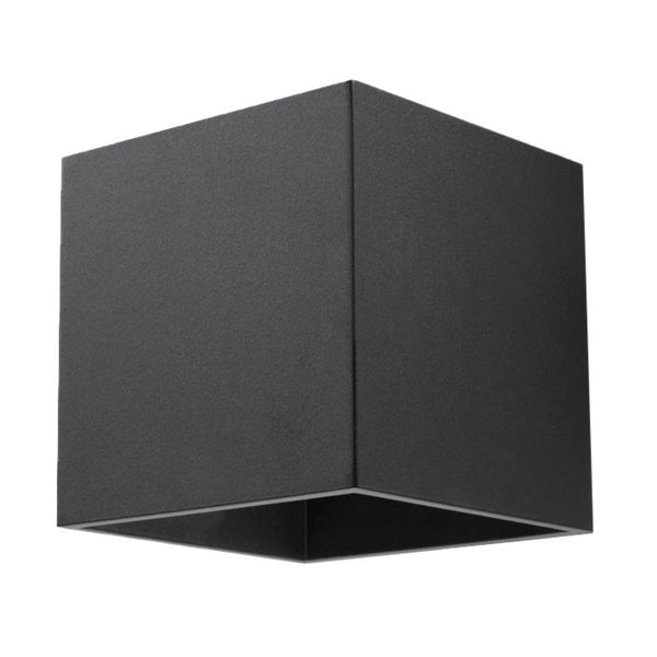 Wandleuchte Quad 1 Schwarz – Minimalistische Wandleuchte In Schwarz-Leuchtezauber