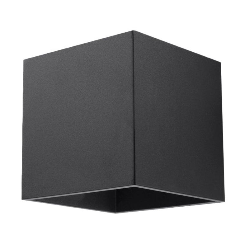 Wandleuchte Quad 1 Schwarz – Minimalistische Wandleuchte In Schwarz-Leuchtezauber