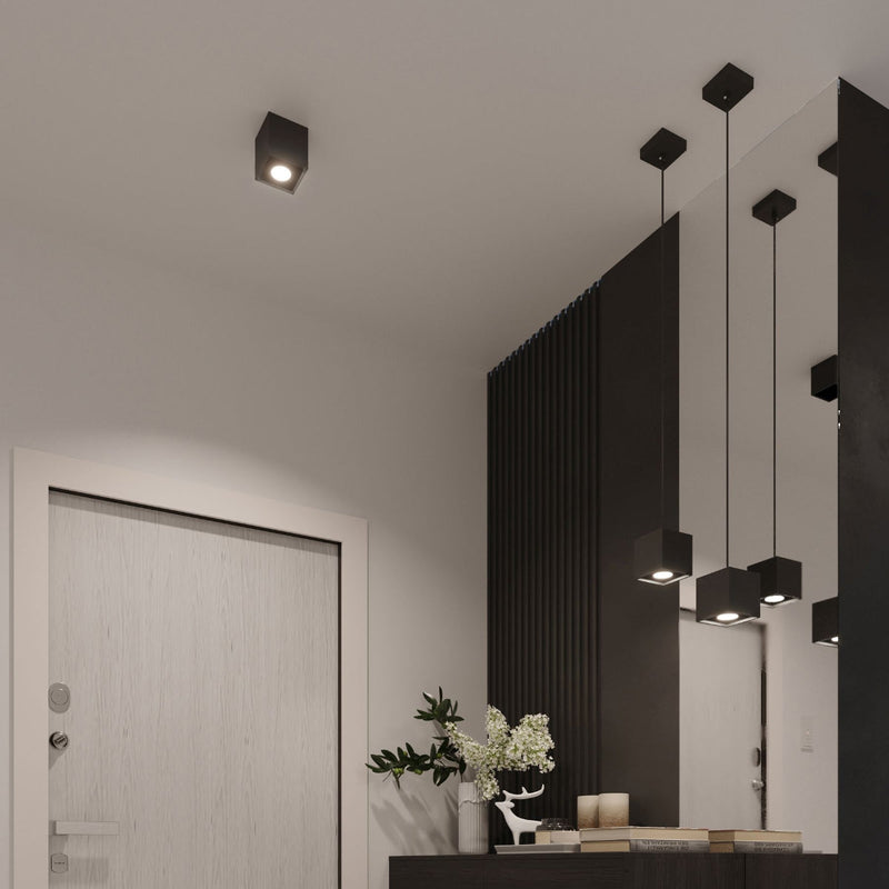 Wandleuchte Quad 1 Schwarz – Minimalistische Wandleuchte In Schwarz-Leuchtezauber