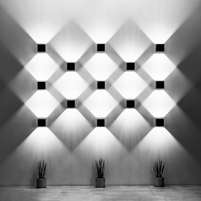Wandleuchte Quad 1 Schwarz – Minimalistische Wandleuchte In Schwarz-Leuchtezauber