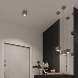 Wandleuchte Quad 1 Grau – Quadratische Wandlampe, Modernes Design-Leuchtezauber