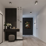 Wandleuchte Quad 1 Grau – Quadratische Wandlampe, Modernes Design-Leuchtezauber