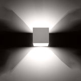 Wandleuchte Quad 1 Weiß – Quadratische Wandleuchte, Minimalistisch-Leuchtezauber