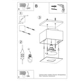 Deckenleuchte Mono 1 Weiß – Minimalistische Led-Deckenlampe, 1-Flammig-Leuchtezauber