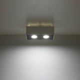 Deckenleuchte Mono 2 Weiß – 2-Flammige Deckenleuchte Mit Spots, Modern-Leuchtezauber