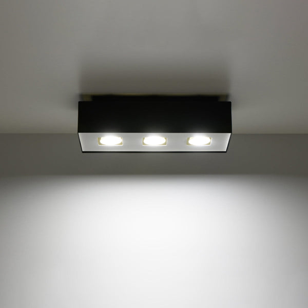 Deckenleuchte Mono 3 Schwarz – Moderne Deckenlampe Mit 3 Led-Spots-Leuchtezauber