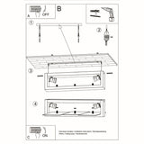 Deckenleuchte Feniks 2 Wenge – 2-Flammig In Dunkler Holzoptik-Leuchtezauber