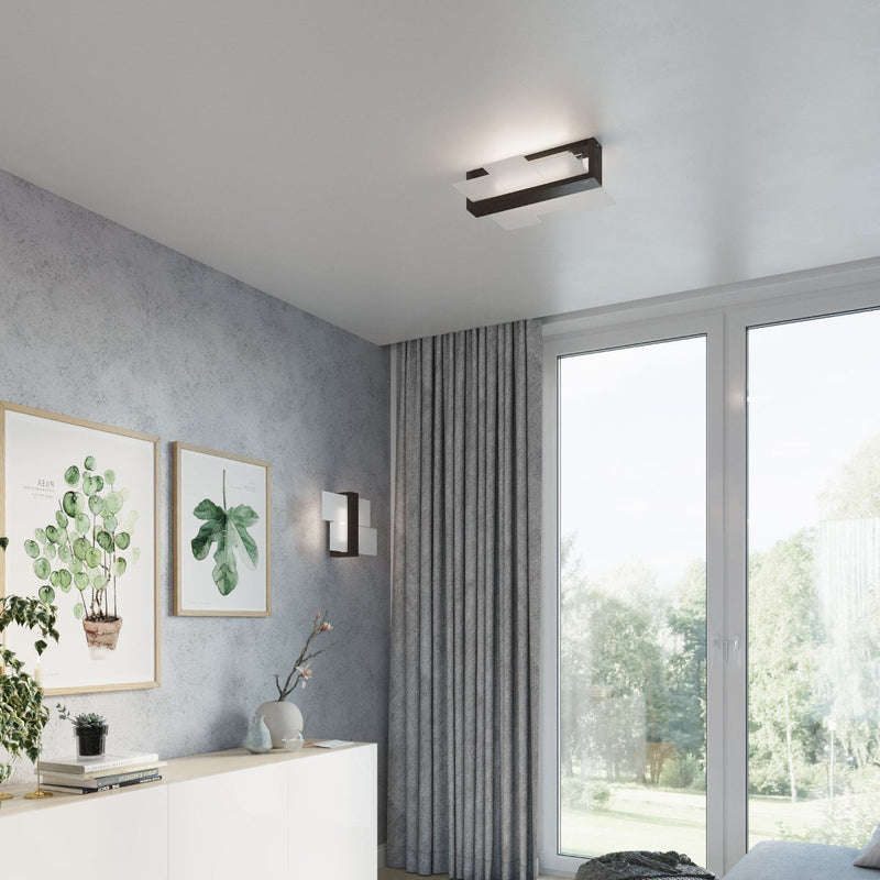 Deckenleuchte Feniks 2 Wenge – 2-Flammig In Dunkler Holzoptik-Leuchtezauber