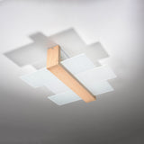 Deckenleuchte Feniks 2 Naturholz – Led-Spotleuchte Mit Holz-Optik-Leuchtezauber