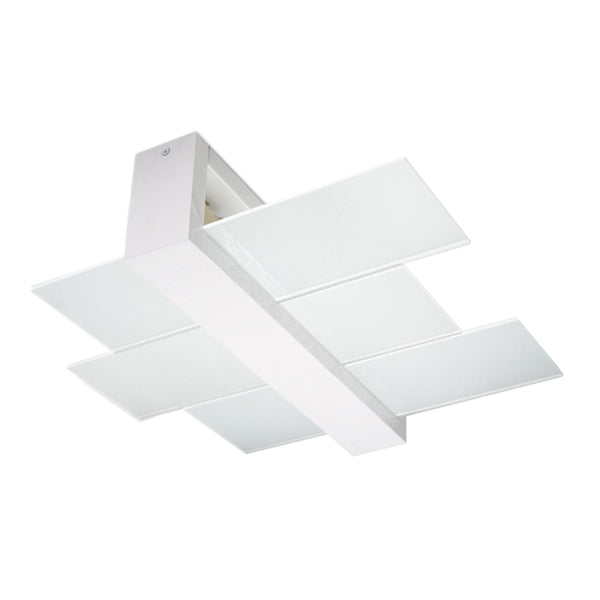 Deckenleuchte Feniks 2 Weiß – Flache Led-Deckenlampe Mit 2 Spots-Leuchtezauber