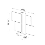Wandleuchte Feniks 1 Weiß – Holz & Metall, Skandinavisches Design-Leuchtezauber