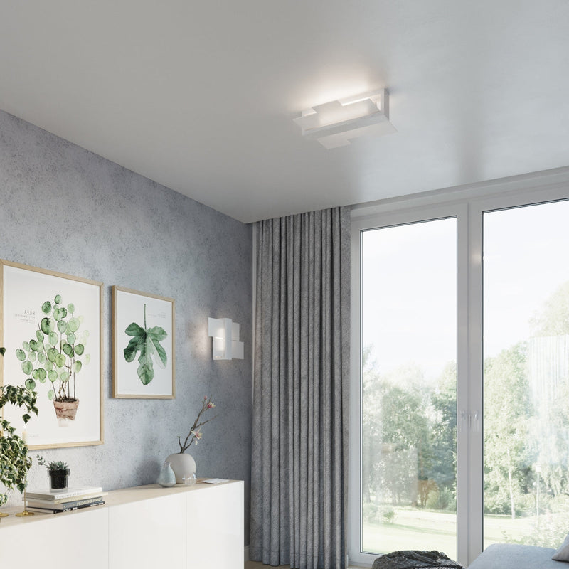 Wandleuchte Feniks 1 Weiß – Holz & Metall, Skandinavisches Design-Leuchtezauber